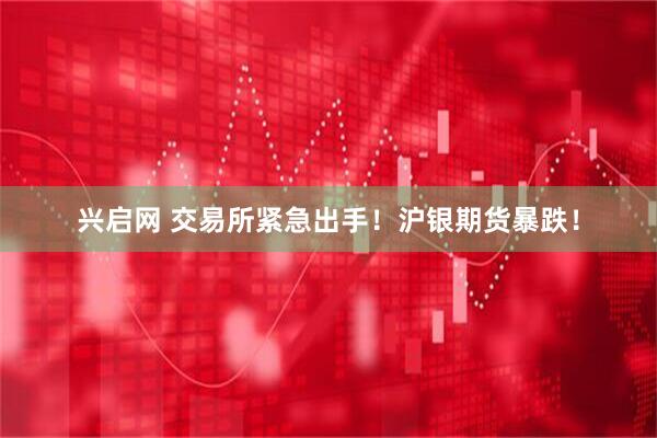 兴启网 交易所紧急出手!沪银期货暴跌!